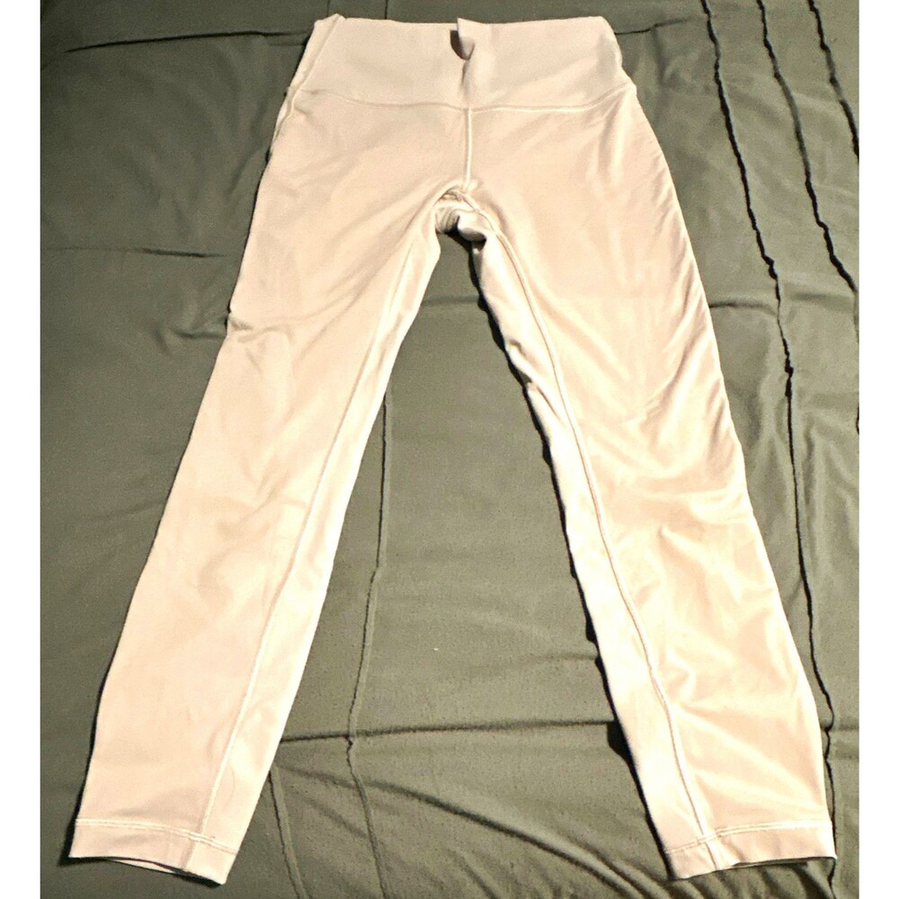 Lululemon Align Women’s Pink High-Rise Ankle Leggings Size 6 Logo Accent